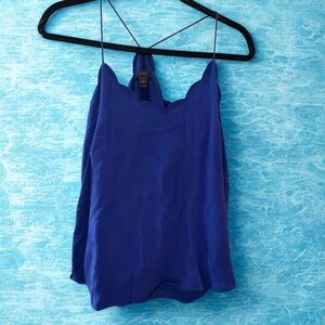 J Crew Scalloped Silk Tank